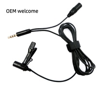Microphone Lavalier avec prise casque 3,5 mm, surveillance audio en temps réel, micro à condensateur pour enregistrement sur smartphone, ordinateur portable et PC