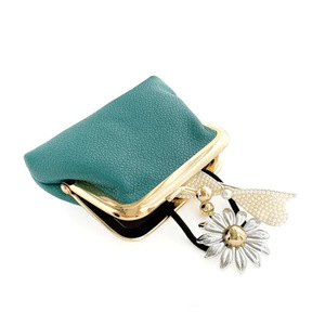 Porte-monnaie rétro mini transfrontalier, portefeuille court pour femme avec fermoir, en cuir PU couleur bonbon, pochette à monnaie, vente en gros. - Product Image 3