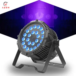 Par de led dmx 24x10w rgbw 4 em 1 240w, alta potência, para áreas externas, xlr, powercon, para festas, efeito de lavagem, para clube de casa, dj, bar