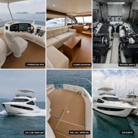 BEST 500C Yacht à moteur de luxe en GRP de 50 pieds avec flybridge, divertissement VIP, réception d'affaires, 2 cabines, 2 salles de bain, système audio danois et KTV