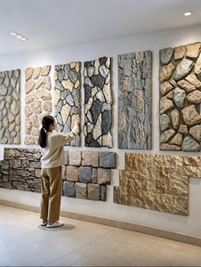 Revêtement mural extérieur en <span class=keywords><strong>pierre</strong></span> artificielle, imitation <span class=keywords><strong>pierre</strong></span> <span class=keywords><strong>naturelle</strong></span> empilée - Product Image 4