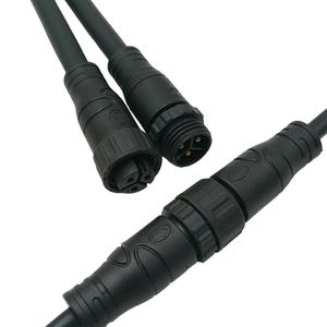 מחבר זכר ונקבה בהתאמה אישית M16 עמיד למים בתקן IP67 עם כבל חשמל 2 פינים, 3 פינים, 4 פינים, 5 פינים עבור פסי לד - Product Image 3