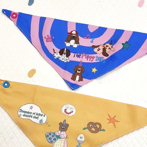 Pañuelo Absorbente de Microfibra para Mascotas, con Estampado Lindo, de Secado Rápido, Estilo Liso, Venta al por Mayor - Product Image 2