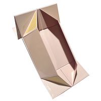 Conception personnalisée grande boîte pliante magnétique en papier emballage de luxe en carton rigide pliable boîte cadeau pour robe de mariée
