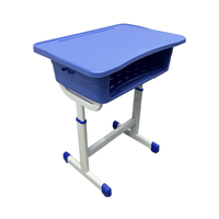 Table d'étudiant en plastique ABS directe d'usine chaise PP Design moderne réglable en hauteur pour bureau à domicile chambre salon école utilisation