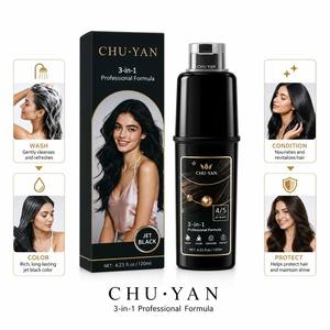 Crème colorante pour cheveux à utiliser d'une seule main - Brosse peigne intégrée pour des résultats de salon impeccables - Product Image 1