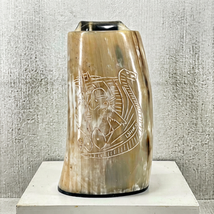 Viking Drinking <b>Horn</b> Mug Handmade <b>Buffalo</b> <b>Horn</b> Natural Modern Contemporary Design Eco-Friendly Durable Luxury Crafts New Year - Product Image 1
