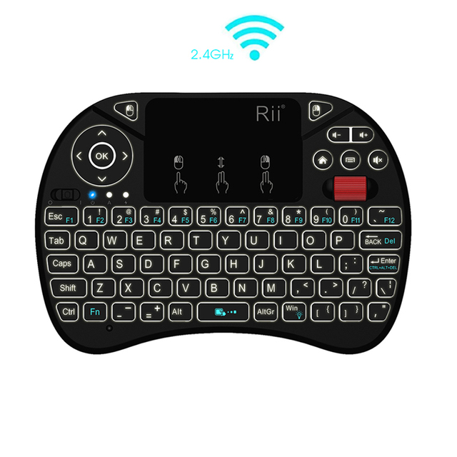 RII X8 Mini Wireless  Touchpad Keyboard  Backlit Lithium Battery for Android TV Box PC