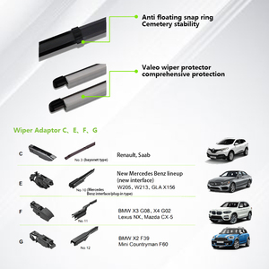 Escobilla <span class=keywords><strong>Limpiaparabrisas</strong></span> sin Marco <span class=keywords><strong>Valeo</strong></span> de Alta Calidad, la Más Vendida para el 99% de los Modelos de Coches, Incluyendo BMW, VW, Chery, con Material de Goma - Product Image 6