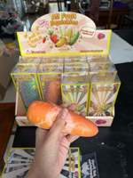 Jouet de décompression à rebond lent et croustillant en forme de beignets de fruits et légumes