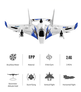 JJRC M02 RC <span class=keywords><strong>Avion</strong></span> 2.4G 6CH 450mm Envergure EPO Brushless <span class=keywords><strong>Avion</strong></span> 6-axe Gyro Contrôle de Voltige RC Modèle D'<span class=keywords><strong>avion</strong></span> RTF 3D/6G Mode - Product Image 6