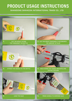 Colle d'étanchéité structurelle acide résistante aux hautes températures pour l'extérieur, adhésif fixateur pour câbles, métal et verre, colle imperméable