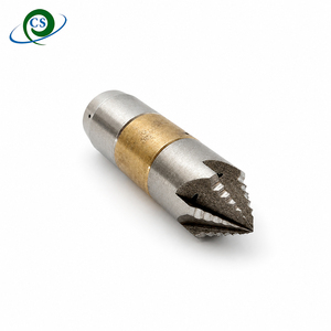 Buse de nettoyage de canalisations rotative mini G1/8 à embout conique, 60g, petit débit 20-30 L, 2 jets latéraux et 3 jets arrière pour canalisations de douche - Product Image 4