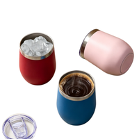 Mug isotherme portable à logo personnalisé, en acier inoxydable 304 à double paroi, isolé sous vide, garde au froid/au chaud, 12 oz