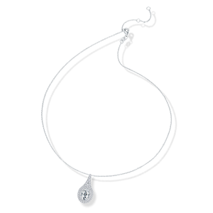 เครื่องประดับแฟชั่นทั้งหมด จี้รูปไข่โมอิสซาไนต์ 2 กะรัต สร้อยคอแบบ unisex สร้อยคอแห่งมิตรภาพ เงินแท้ 925 ชุบโรเดียม ชุบทอง - Product Image 2