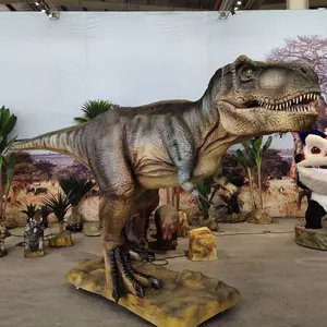 Pequeno robô lize animatronic dinossauro, king mecânico t-rex modelo para o parque jurássico