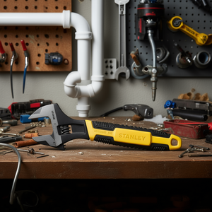 Llave Inglesa Ajustable Stanley de 10 Pulgadas con Mango de Control para Reparaciones de Plomería - Product Image 3