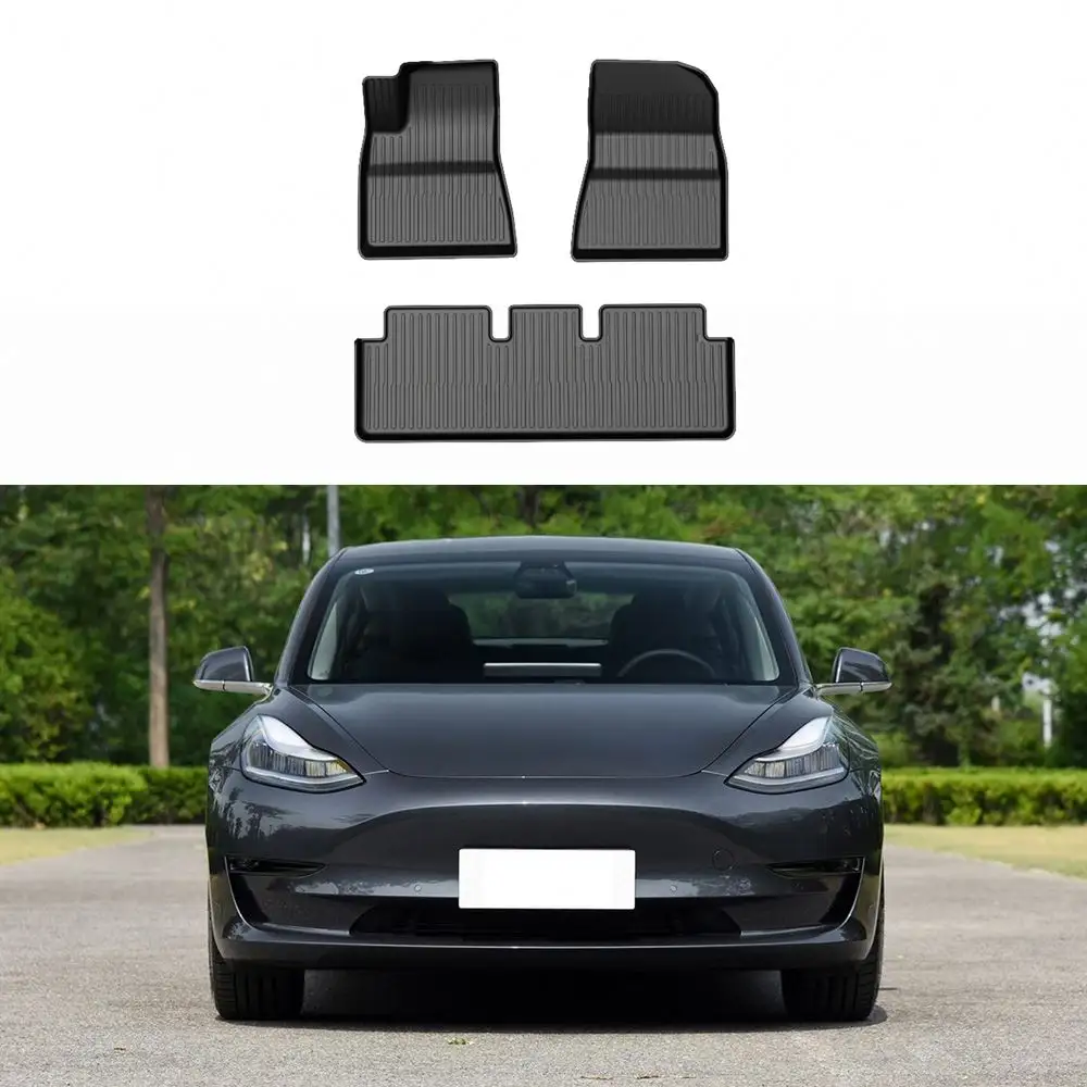 Các nhà sản xuất màu xanh phổ trang trí sàn Mat đảm bảo chất lượng 7D cuộn thảm xe cho Tesla mô hình y