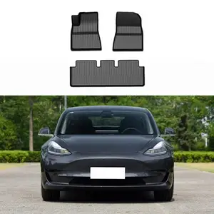 manufacturers blue universal decorative floor mat quality assurance 7d rolls car mats for tesla model Y