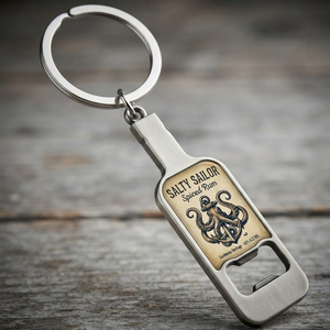 Ouvre-bouteille vintage marin salé pour rhum épicé, poulpe, ancre, cadeaux nautiques pour hommes, cadeaux personnalisés, <span class=keywords><strong>porte</strong></span>-clés sur mesure - Product Image 1