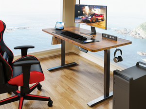 NOUVEAU Bureau assis-debout électrique intelligent moderne en métal à moteur unique 2026 avec table réglable en hauteur pour le bureau - Product Image 1