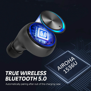 5.0 Sự Thật Không Dây TWS Tai Nghe <span class=keywords><strong>Bluetooth</strong></span> Với Ngân Hàng Điện, tiếng Ồn Hủy Bỏ Earbuds Với Âm Bass Sâu Và Rõ Ràng <span class=keywords><strong>Mic</strong></span> Cho Điện Thoại Di Động/TV - Product Image 2