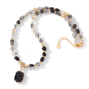 Collana Vintage di Alta Gamma per Donna con Pendente in <span class=keywords><strong>Ametista</strong></span> <span class=keywords><strong>Naturale</strong></span>, Cristallo Curativo, Placcato Oro, Elegante Gioiello con Catena per Regalo - Product Image 6