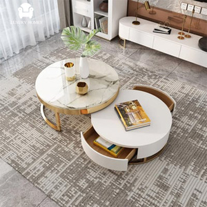 Juego de Sofás de Cuero Genuino de Lujo, Estilo Real, con Borde Dorado y Hebilla |   Sofá Modular Seccional Moderno para Villa con Garantía de 10 Años - Product Image 6