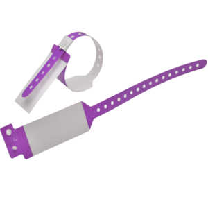 Pulsera de Identificación de <span class=keywords><strong>PVC</strong></span> Impermeable para <span class=keywords><strong>Hospital</strong></span>, con Logotipo Personalizado, para Uso del Paciente - Product Image 1