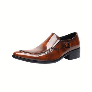 Mocassins de printemps pour hommes en cuir véritable, cousus Goodyear, faits main, à enfiler, ornés de perles, style britannique décontracté, chaussures basses en cuir - Product Image 3