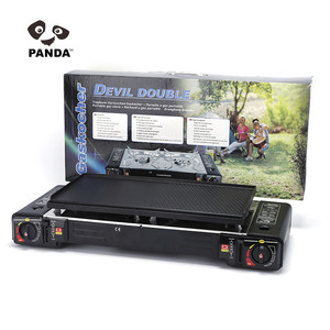 Panda High Quality Portable Cast Iron <b>Gas</b> <b>Cooktop</b> Double Butane Camping Stove for Outdoor Cooking <b>Gas</b> Stove for Camping - Product Image 3