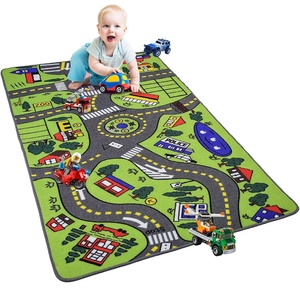 Children Educational Road Traffic Area <strong>Rugs</strong> for Bedroom Play Room and <strong>Nursery</strong> - Product Image 2