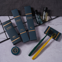 Fournitures personnalisées pour autres hôtels et restaurants cinq étoiles Ensemble complet de chambre d'équipements d'hôtel de luxe Ensemble d'articles de toilette jetables