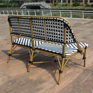 Meubles <span class=keywords><strong>de</strong></span> <span class=keywords><strong>jardin</strong></span> en rotin plastique tressé pour restaurant, café, terrasse, <span class=keywords><strong>jardin</strong></span>, vente en gros, banc long, chaise longue - Product Image 5