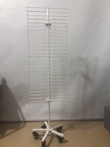 360 độ liên quan đến Double-Side sắt Net Rack hiển thị có thể tháo rời kim loại sàn đứng hiển thị đứng với Caster cho cửa hàng bán lẻ - Product Image 2