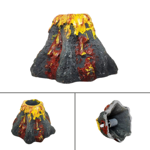 <span class=keywords><strong>Aquarium</strong></span> Volcan Ornement Fleur Fish Tank Décoration avec Air Stone Bubbler - Product Image 6