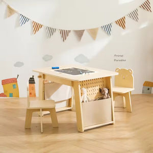 Juego de escritorio y silla de pizarra y escritura multifuncional para niños para dormitorio, sala de estar, uso escolar - Product Image 4