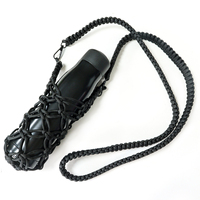 Porte-bouteille d'eau en nylon durable et écologique 2026, réglable avec filet en maille, idéal pour le camping et la randonnée en extérieur (vente en gros)