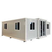 Casas Modulares Portátiles de 20 pies y 40 pies, Alimentadas por Energía Solar, Prefabricadas, Plegables, Casa Contenedor Móvil Expandible, Oficina en Casa Contenedor de 40 Pies