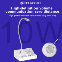 Prix d'usine pas cher Dual A Speaker Talk Through Glass Bank Window Intercom System Pagers