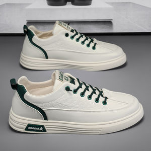 Zapatillas Blancas Transpirables con Cordones para Hombre, Invierno/Primavera 2026, para Uso Casual y de Ocio, Zapatos Modernos para Adolescentes y Personas que Buscan Comodidad - Product Image 4