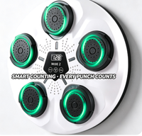 Machine d'entraînement électronique Music Boxing Target pour la maison, adultes et enfants, avec haut-parleur, 9 vitesses, 5 cibles, version améliorée