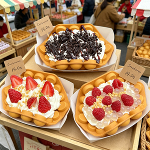 Set de Waffles de Burbuja de Plástico Ecológicos, Estilo Comercial, con Múltiples Adornos, para Exhibición - Product Image 4