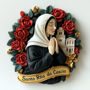 Nuovissimi Magneti per Frigorifero in Resina 3D a Tema Santa <span class=keywords><strong>Rita</strong></span>, Design Personalizzato Stile Lettera, Arte Decorativa per la Casa, Nuovo Modello 2026 - Product Image 1