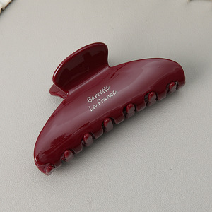 Barrette à <span class=keywords><strong>cheveux</strong></span> en acétate de haute qualité avec logo personnalisé Yuxi, couleur unie, étiquette dorée, classique, simple, pour femmes et filles, accessoires pour <span class=keywords><strong>cheveux</strong></span> - Product Image 4