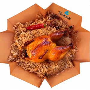 Kotak Kemasan Makanan Cepat Saji Heksagonal, Food Grade, Untuk <span class=keywords><strong>Burger</strong></span>, Snack, Kentang Goreng, Kotak Kertas Ramah Lingkungan, Kemasan Sekali Pakai, Logo - Product Image 5