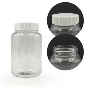 Venta al por Mayor de Botellas de Plástico Transparentes de 100ml y 120ml para Píldoras y Vitaminas, con Impresión Personalizada y Tapa de PP - Product Image 1