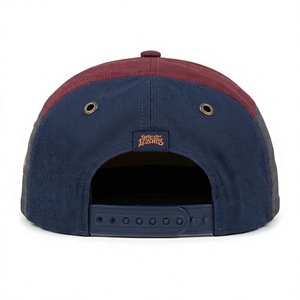 Casquette de campinguriste 5 panneaux brodée en 3D personnalisée, multicolore, style graffiti, à visière plate, streetwear, vente en gros - Product Image 3