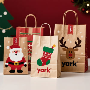 Sac en papier kraft pour cadeaux, avec poignée torsadée, vente en gros, fabrication en usine - Product Image 2