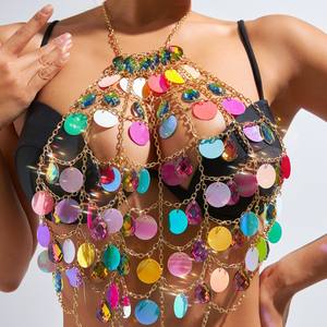 ヨーロッパアメリカ女性のセクシーなオールマッチボディチェーン暑い夏のファッション多層ウォータードロップラップアクセサリー - Product Image 2